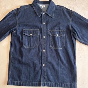 Denim Button-Up Shirt